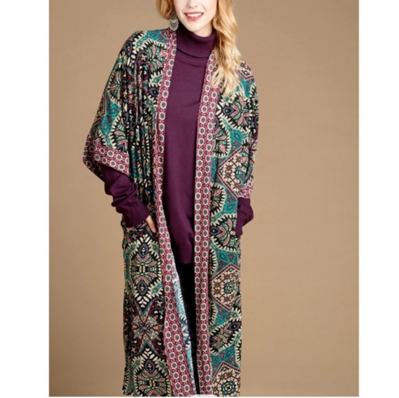 💕Boho Style Kimono coverall cover-up beach Wear - Picture 5 of 7